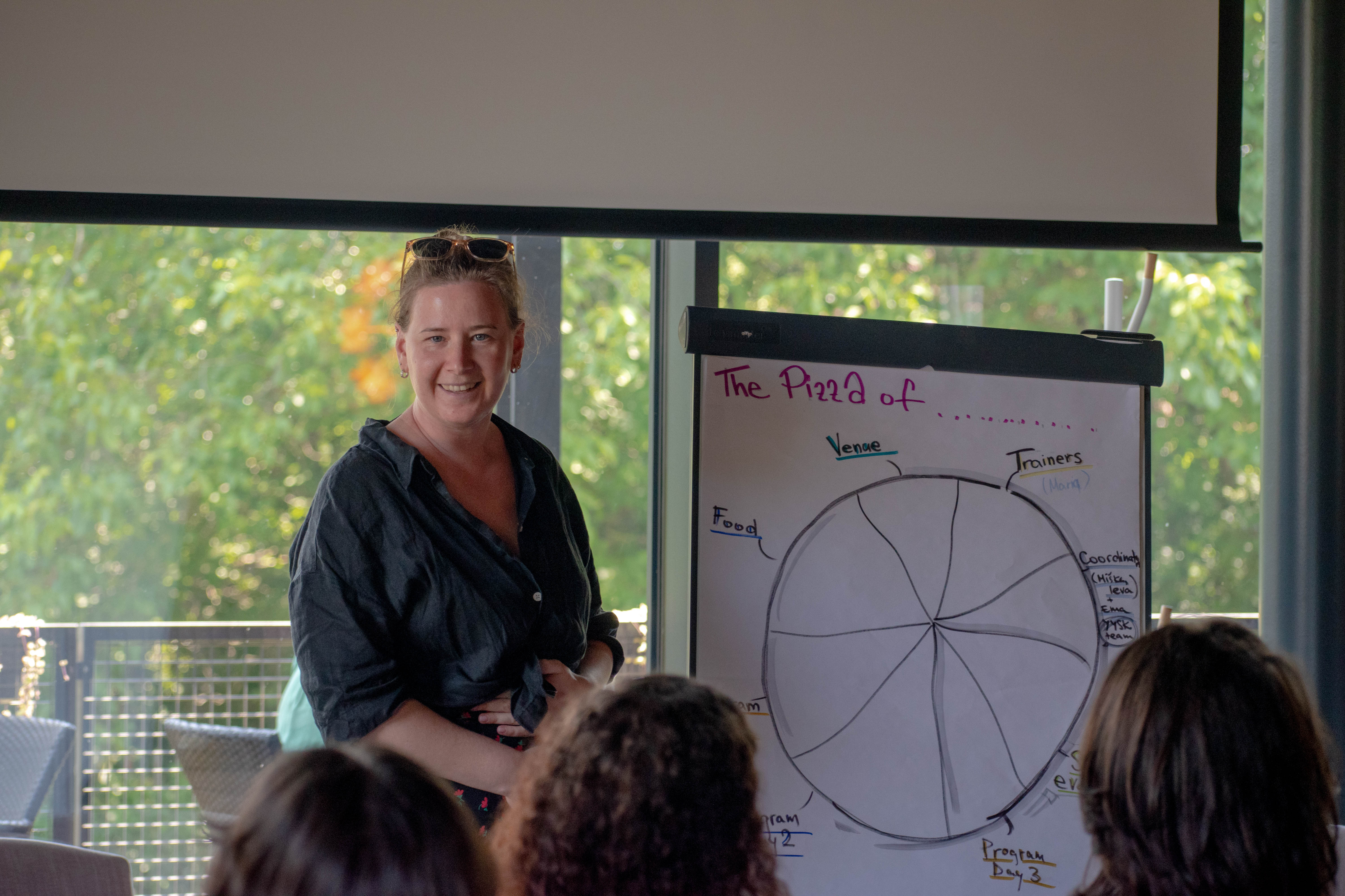 A SPARK facilitator leading a workshop with educators